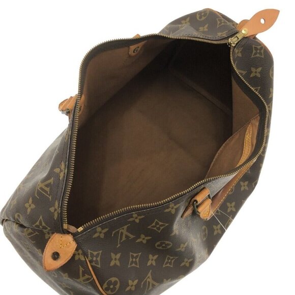 100% Authentic LOUIS VUITTON Speedy 40 Monogram Monogram Hand Bag - Picture 10 of 14